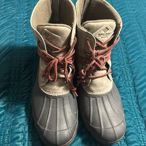 Sperry duck boots. Blue. Womens 9.5.